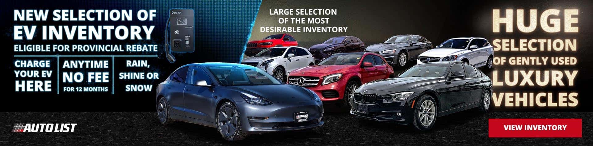 Auto List EV Luxury Vehicles Ad