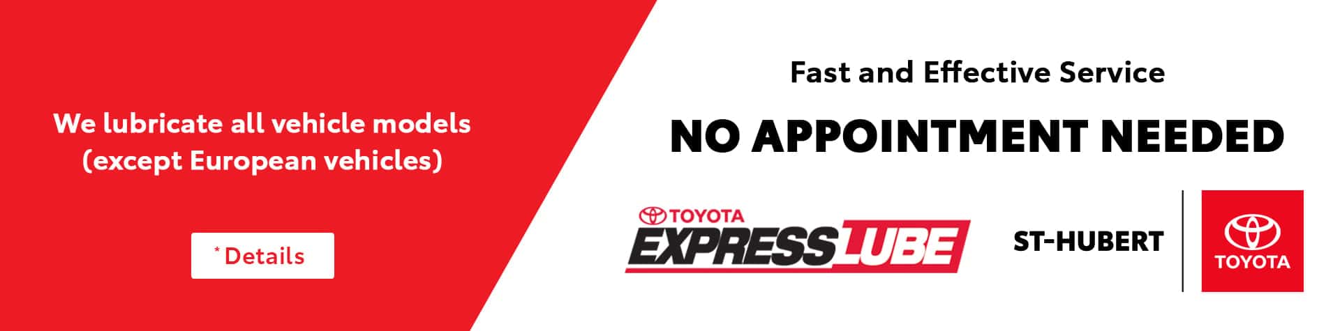 St-Hubert Toyota ExpressLube 2024 Slider