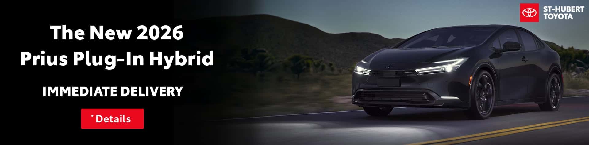 St-Hubert Toyota 2026 Prius Plug-In Hybrid Immediate Delivery Slider