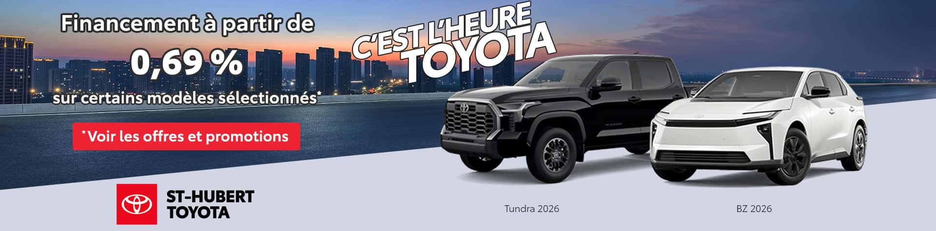 St-Hubert Toyota Heure Toyota Janvier 2026 Diapositive