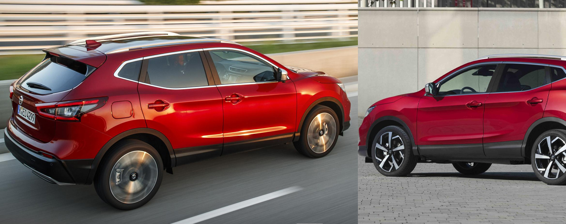 NISSAN QASHQAI 2020 VS 2021 visual data 3