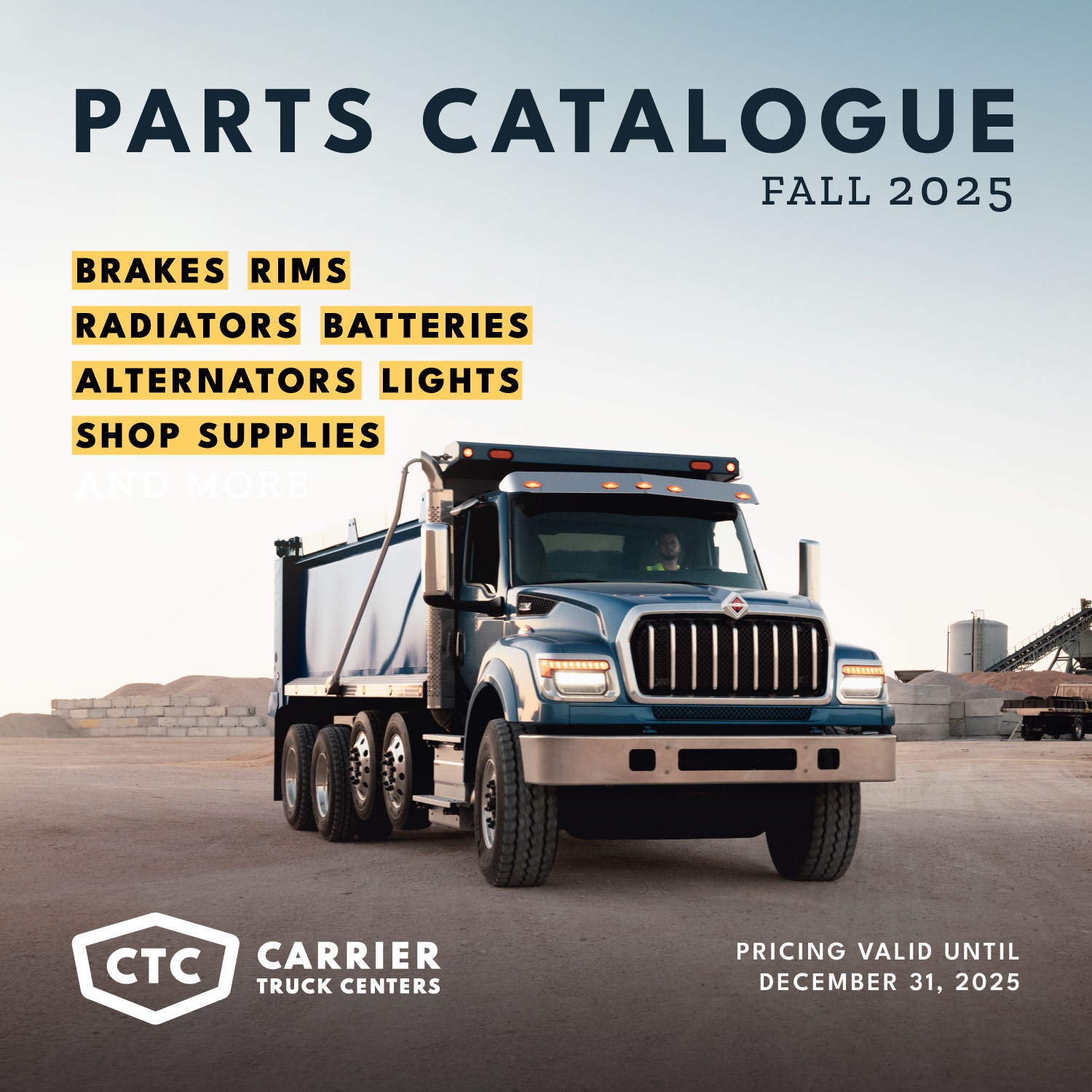 July to September 2025 Quarterly Parts Catalogue