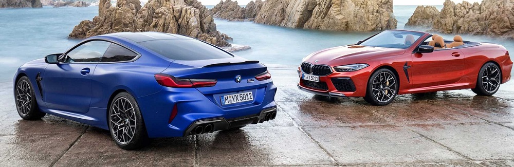 2020 BMW M8 Coupe and Sedan side by side