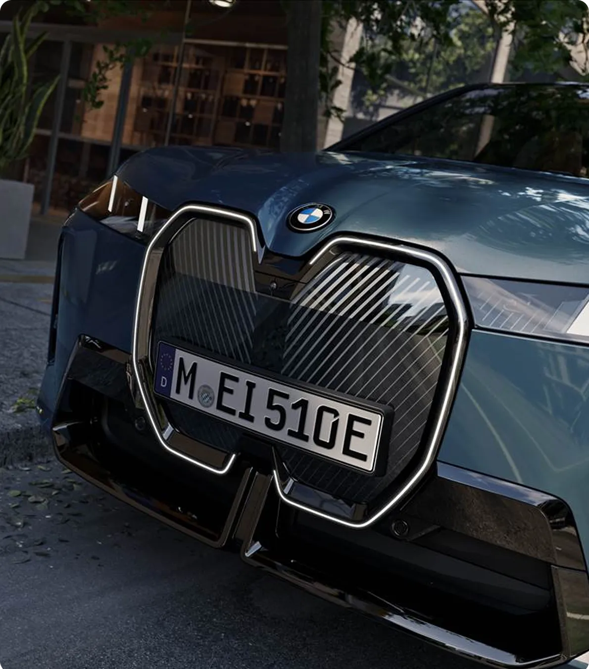 2026 BMW iX front grille close-up