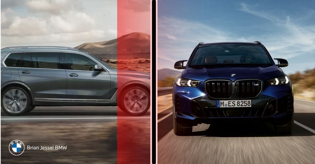 BMW X5 vs BMW X7 on the road