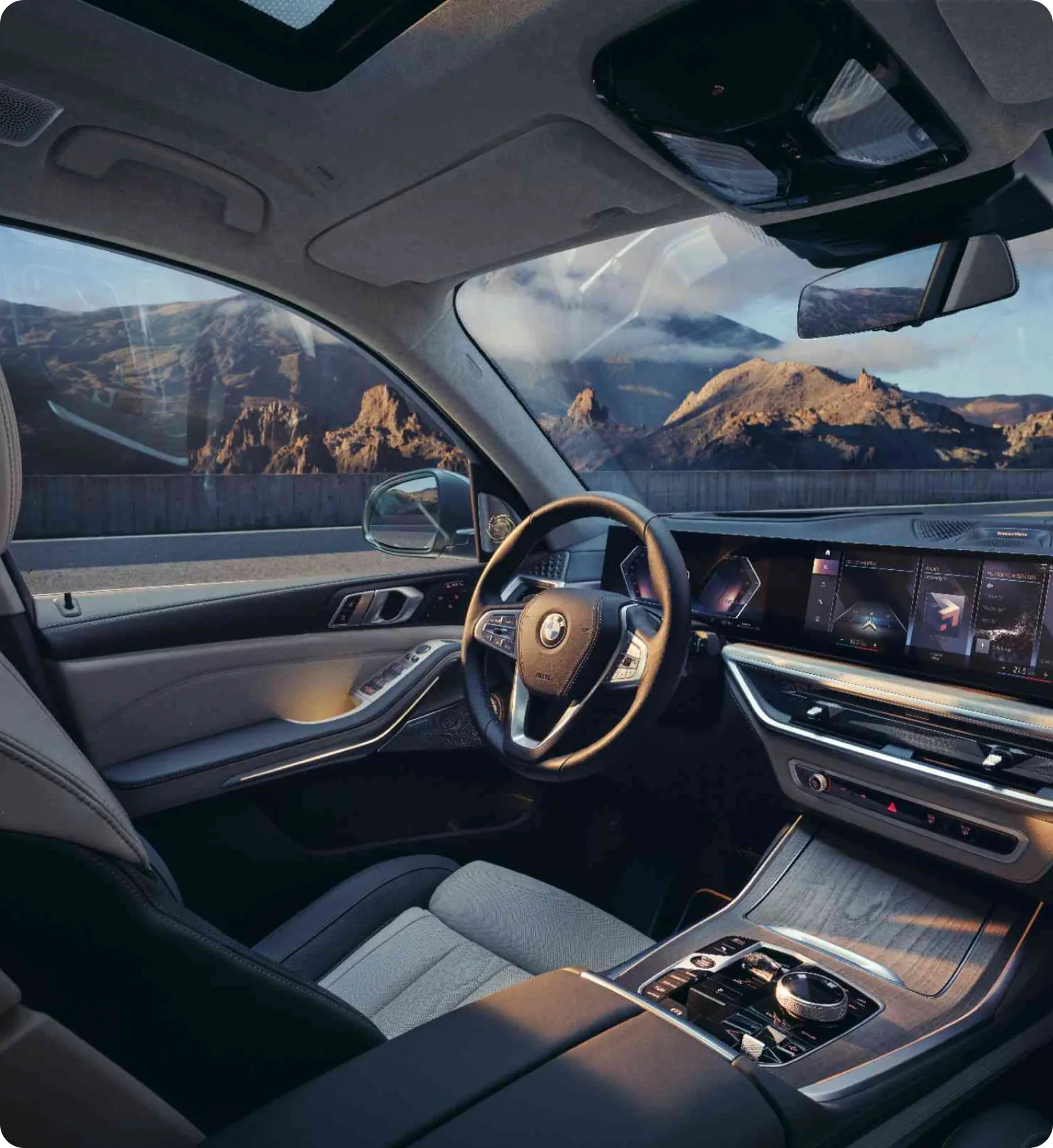 BMW X7 interior cabin view