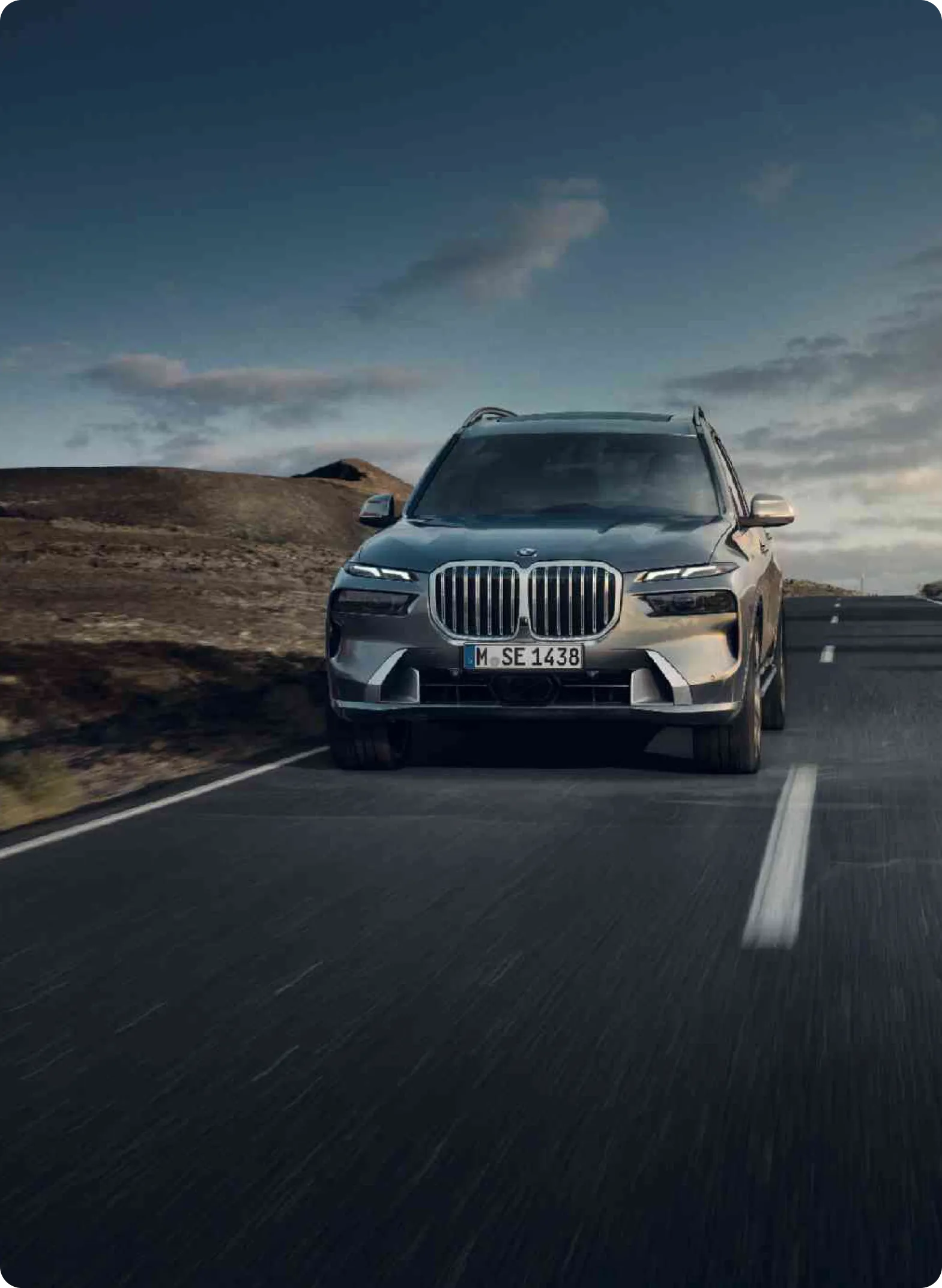 BMW X7 safety systems in action