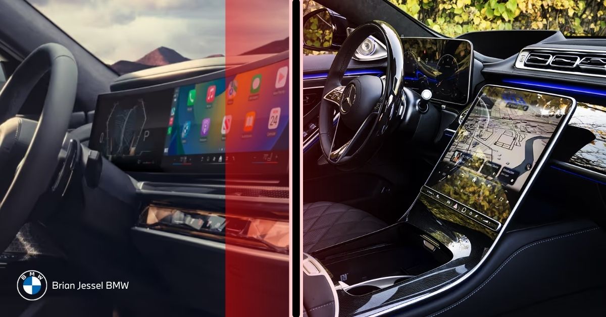 Comparison of BMW 760i and Mercedes S580 performance, highlighting horsepower, torque, acceleration, and driving dynamics.