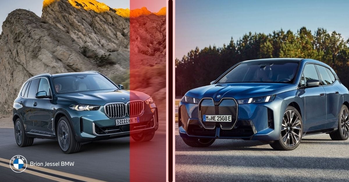 Side-by-side comparison of the 2026 BMW iX3 and BMW iX electric SUVs for Canada