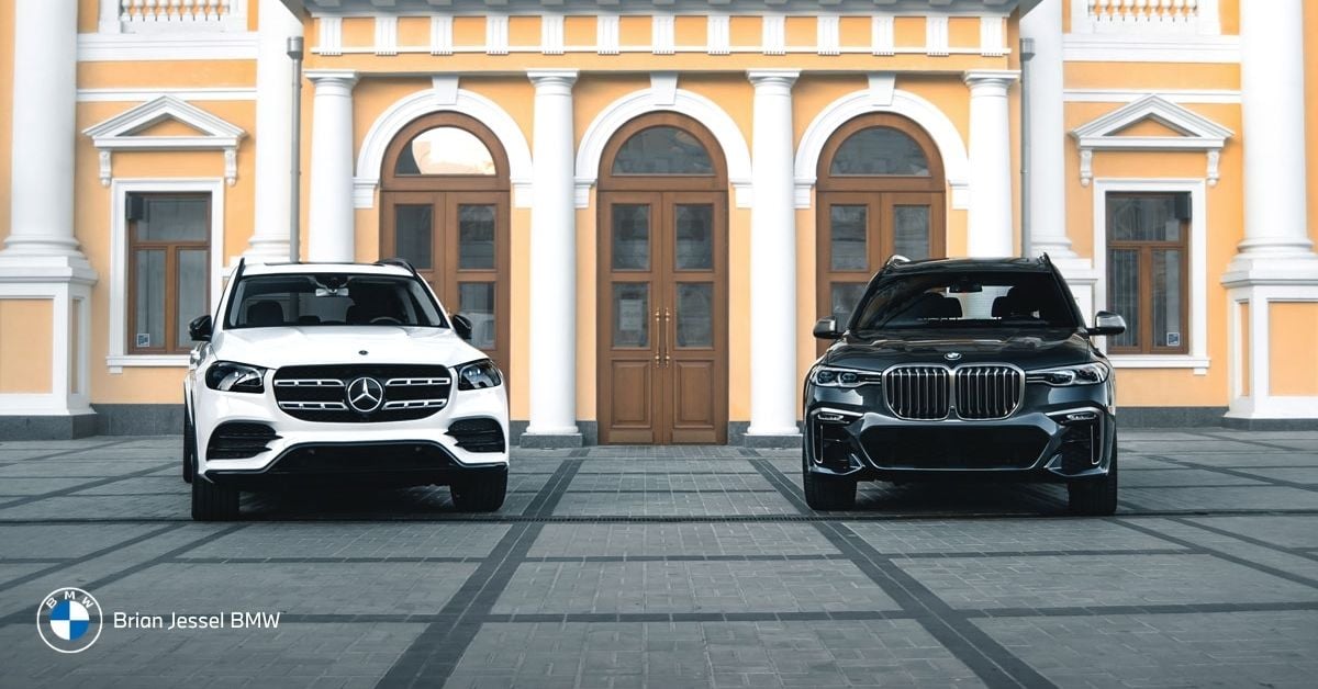 BMW and Mercedes-Benz luxury SUV comparison highlighting resale value, trade-in demand, and premium SUV market competition in Vancouver.