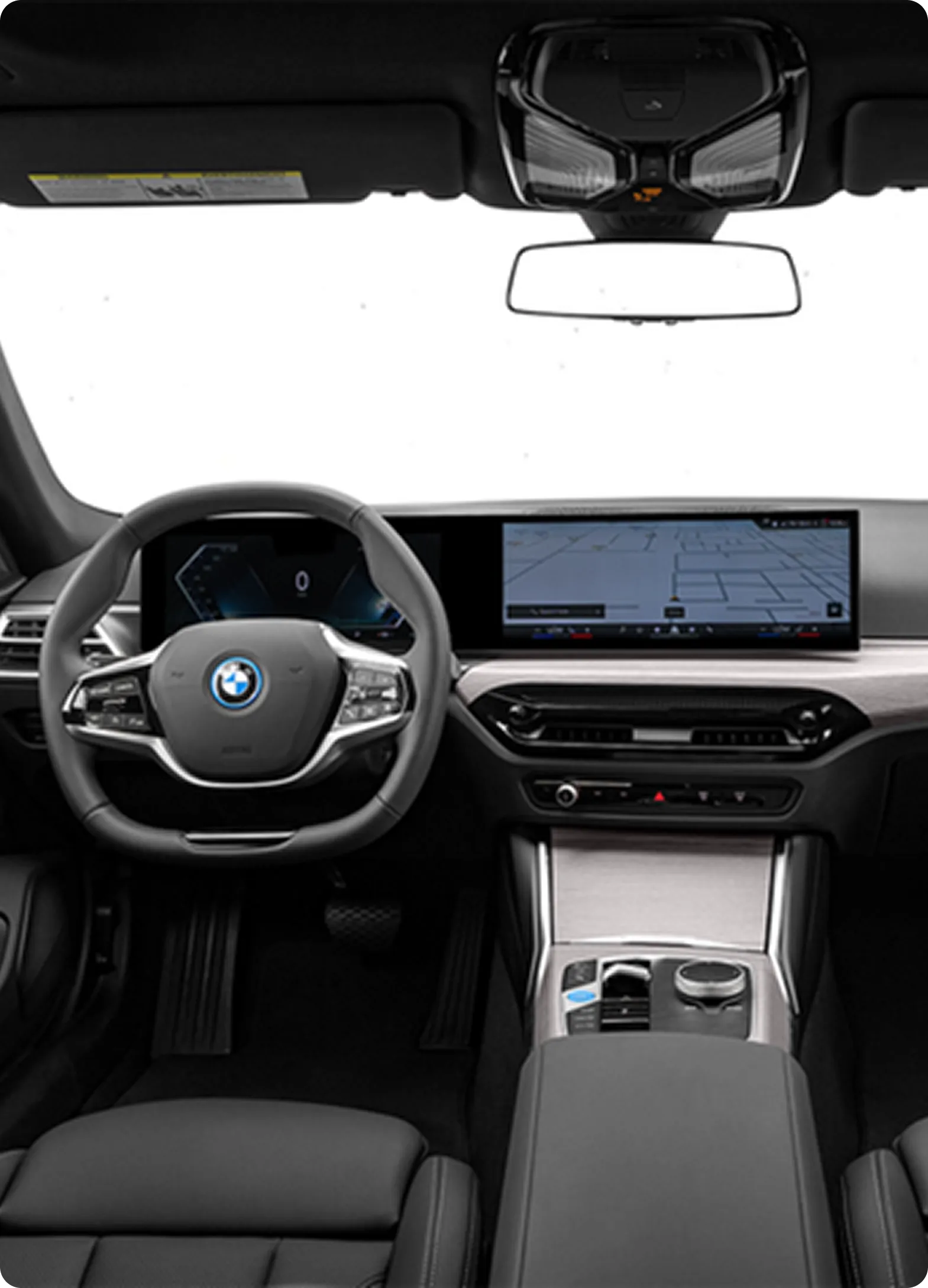 BMW i4 interior design and curved display