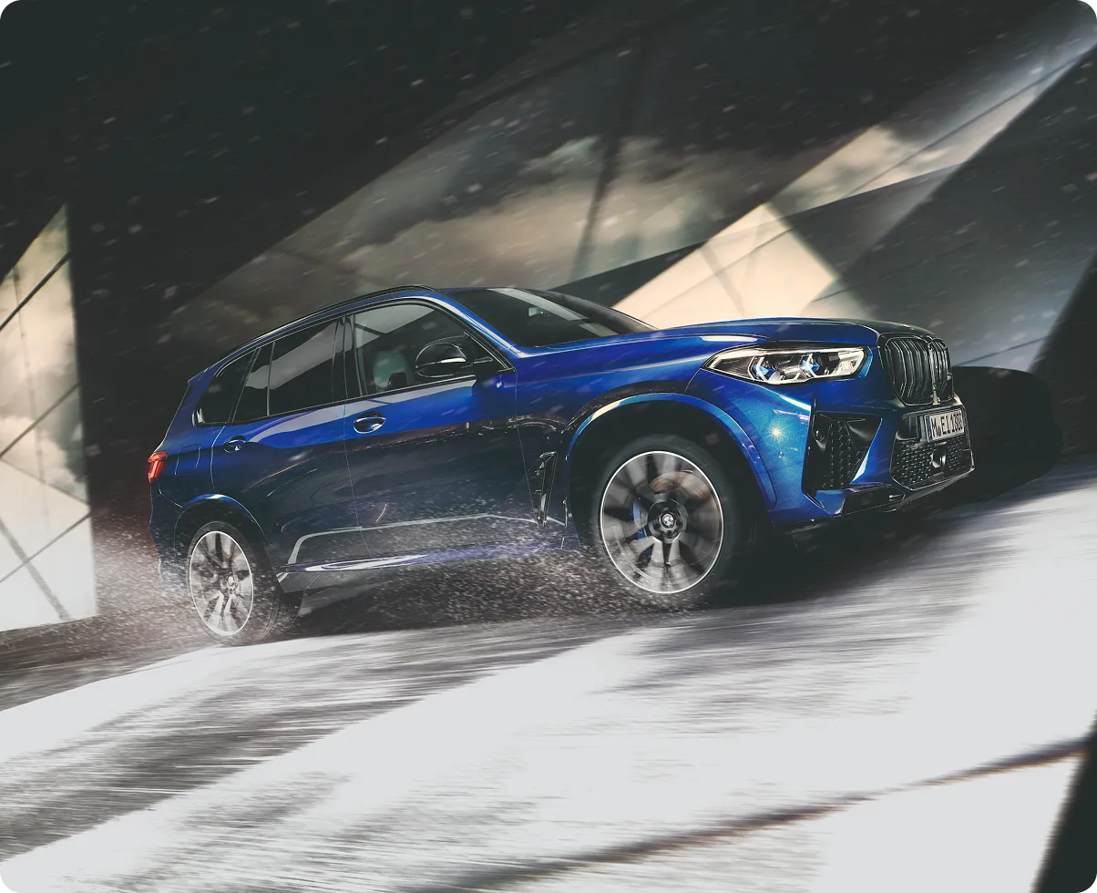BMW X5 M on the road