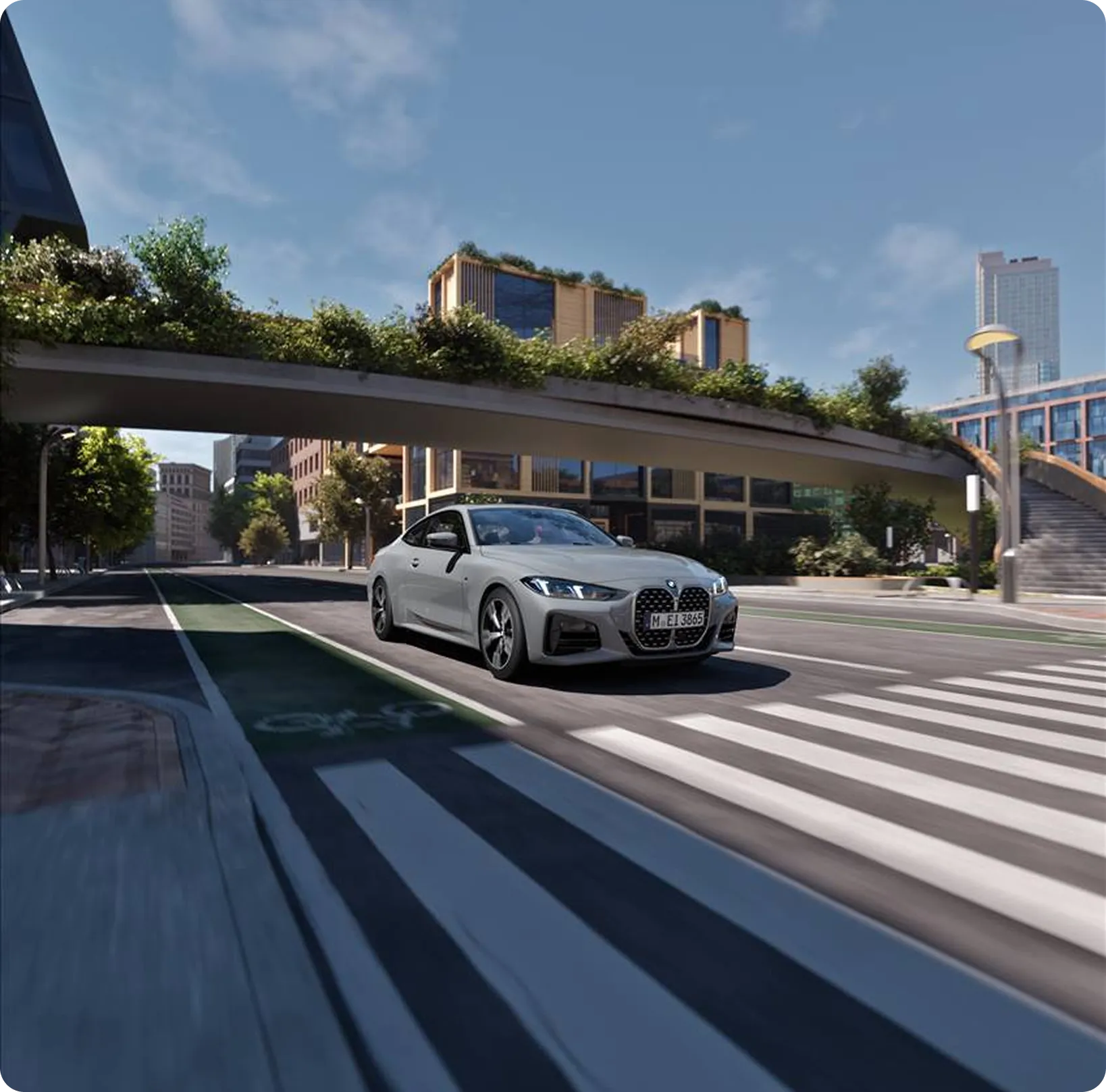 BMW 4 Series on the road