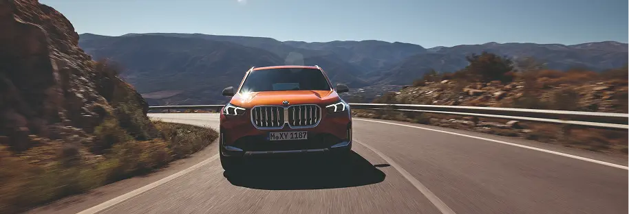 2026 BMW X1 on the highway