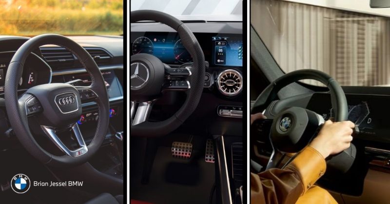 Interiors of 2025 BMW X1, Audi Q3, and Mercedes GLA compared to highlight value, looks, and features.