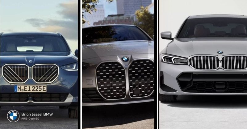 Close-up of the front grille of the BMW 3,4,5 Series.