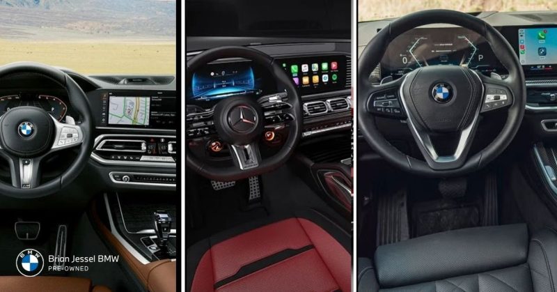 Comparison of the three SUVs, BMW X5, BMW X7, and Mercedes-Benz GLE
