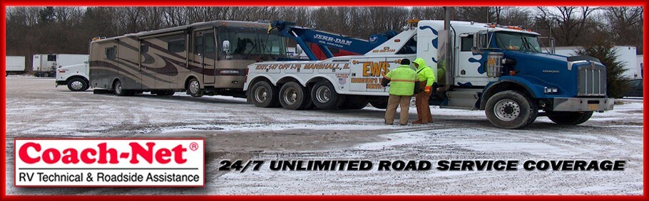 Coach-Net RV technical & roadside assistance. 24/7 unlimited road service coverage.