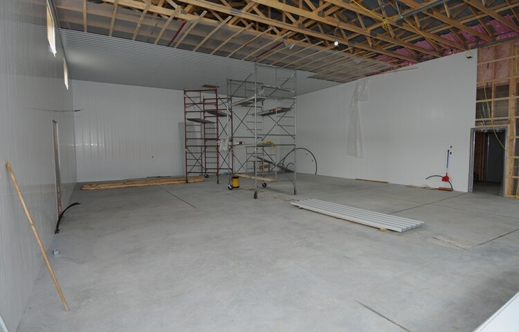 Interior walls being built