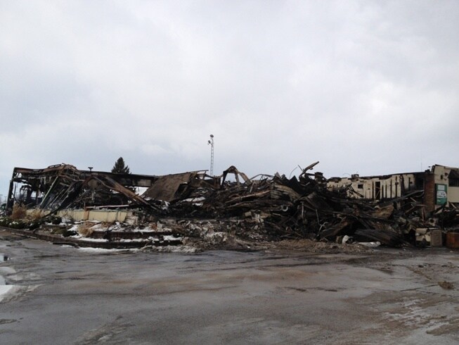 The Hitch House office burned down