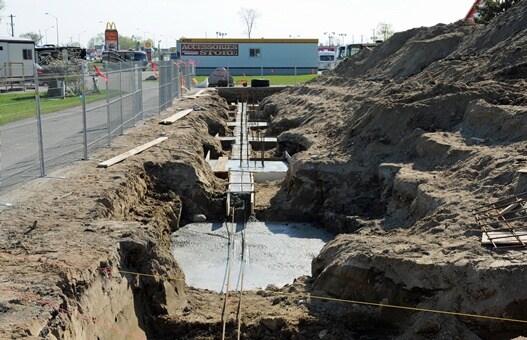 Construction excavation