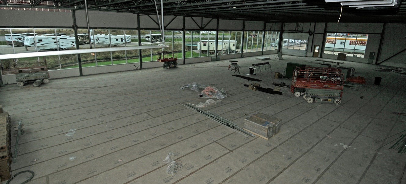 Interior floor setup