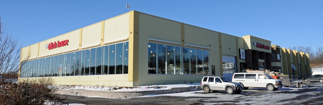 New building with the company name on the outside