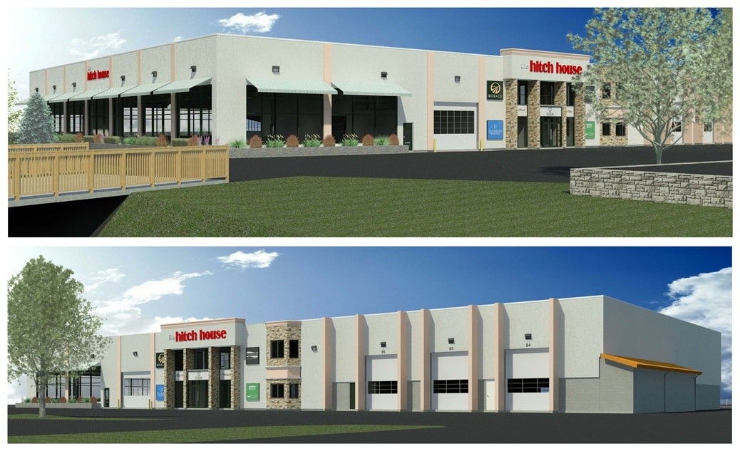 Rendered view of the new building