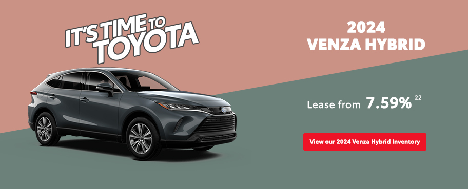 It's Time To Toyota - 2024 Venza Hybrid - St-Hubert Toyota