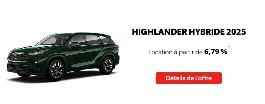 St-Hubert Toyota Événement C'est l'heure Toyota Juillet 2025 Highlander Hybride 2025