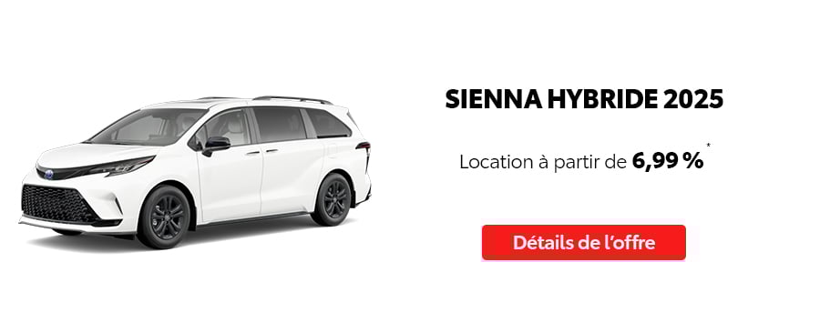 St-Hubert Toyota Événement C'est l'heure Toyota Juillet 2025 Sienna Hybride