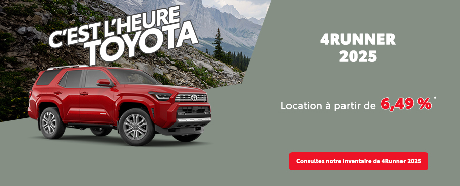 St-Hubert Toyota C'est l'heure Toyota 4Runner 2025 Août