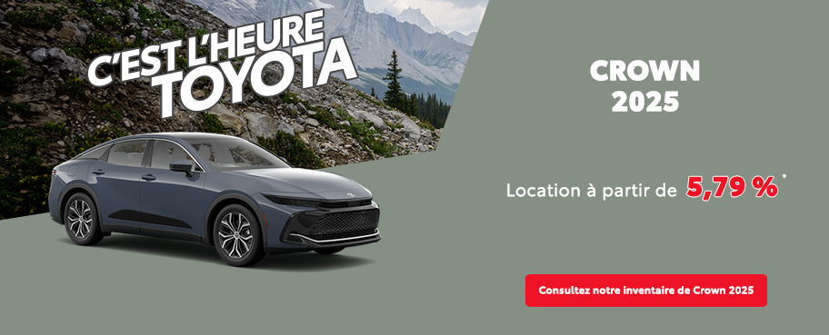 St-Hubert Toyota C'est l'heure Toyota Crown 2025 Août