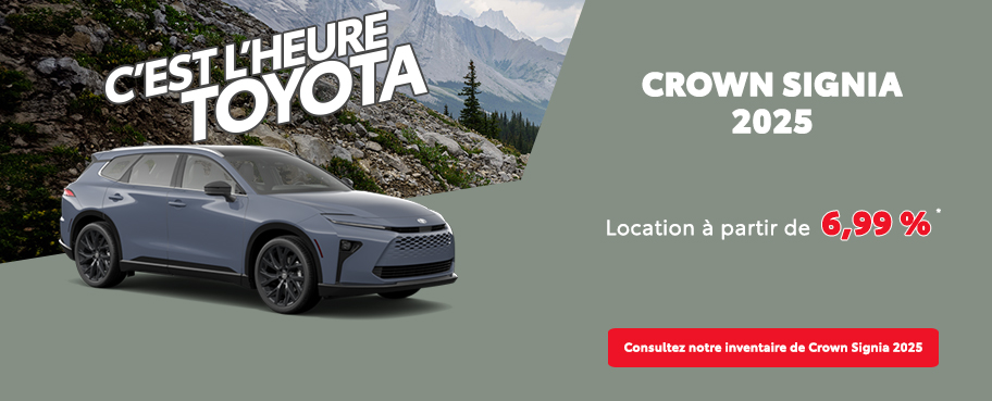 St-Hubert Toyota C'est l'heure Toyota Crown Signia 2025 Août