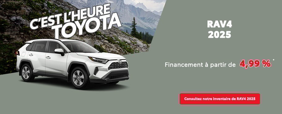 St-Hubert Toyota C'est l'heure Toyota RAV4 2025 Août