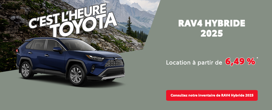 St-Hubert Toyota C'est l'heure Toyota RAV4 Hybride 2025 Août