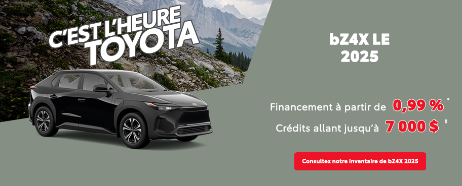 St-Hubert Toyota C'est l'heure Toyota bZ4X 2025 Août