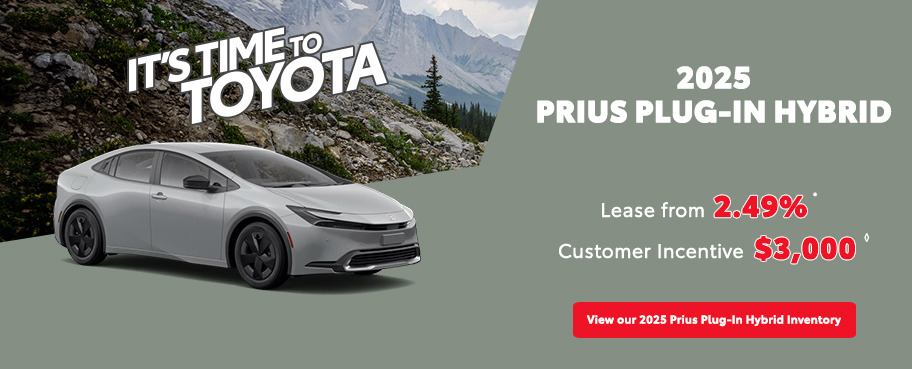 St-Hubert Toyota It's Time To Toyota 2025 Prius Plug-In Hybrid August