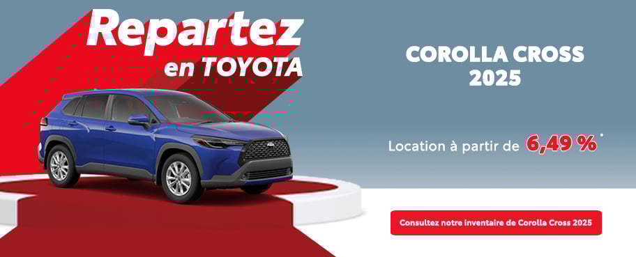 St-Hubert Toyota Repartez En Toyota Corolla Cross 2025 Septembre
