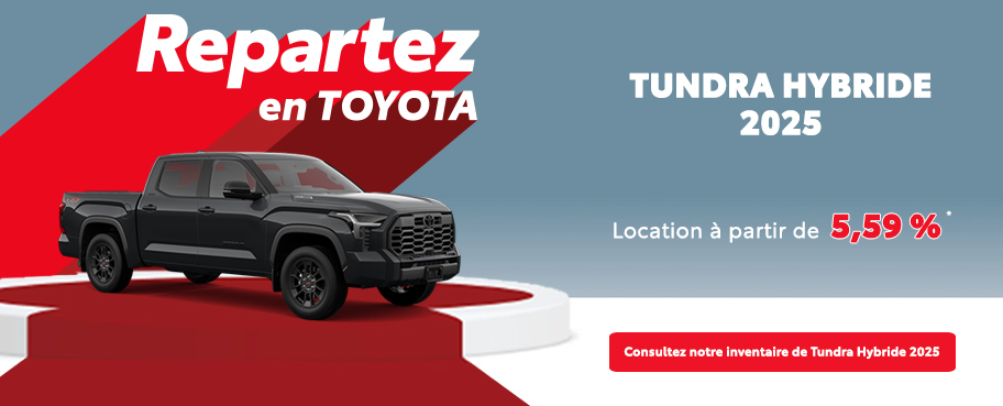 St-Hubert Toyota Repartez En Toyota Tundra Hybride 2025 Septembre