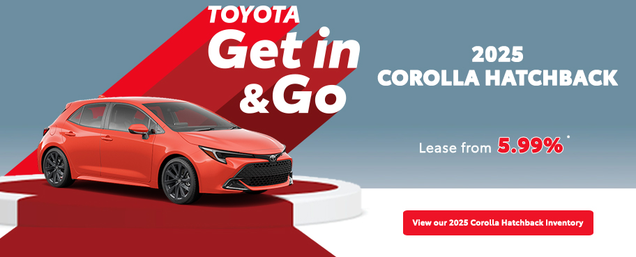 St-Hubert Toyota Get In & Go 2025 Corolla Hatchback October