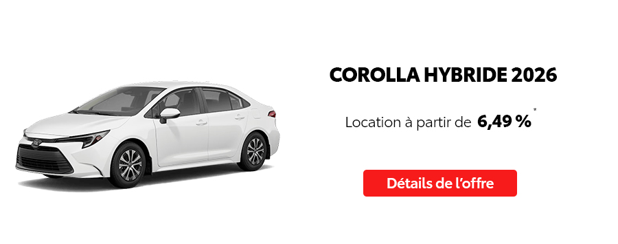 St-Hubert Toyota Événement Repartez En Toyota Octobre 2025 Corolla Hybride 2026