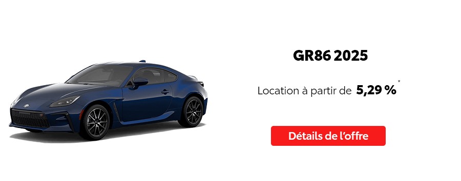 St-Hubert Toyota Événement Repartez En Toyota Octobre 2025 GR86 2025