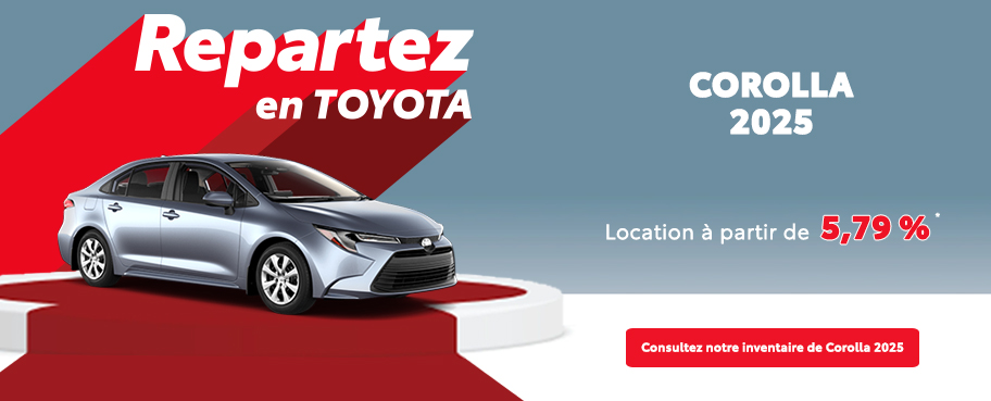 St-Hubert Toyota Repartez En Toyota Corolla 2025 Octobre