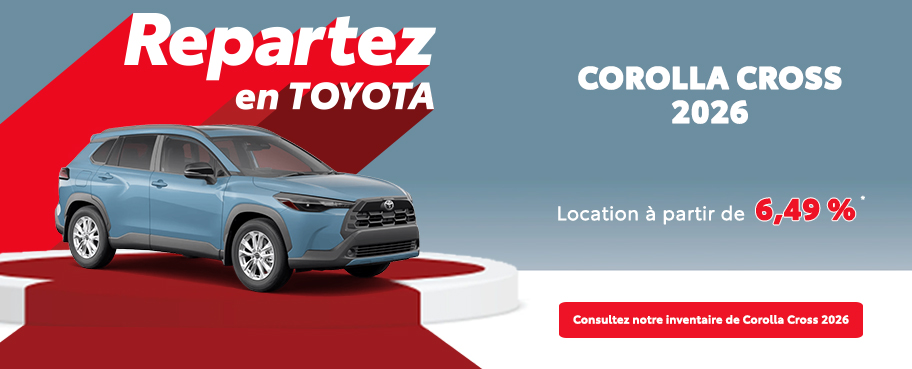 St-Hubert Toyota Repartez En Toyota Corolla Cross 2026 Octobre