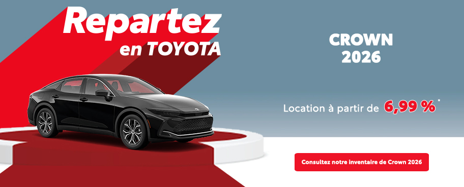St-Hubert Toyota Repartez En Toyota Crown 2026 Octobre
