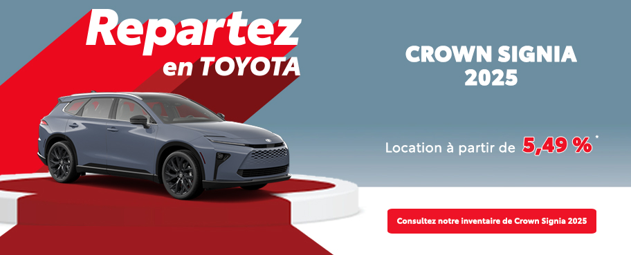 St-Hubert Toyota Repartez En Toyota Crown Signia 2025 Octobre