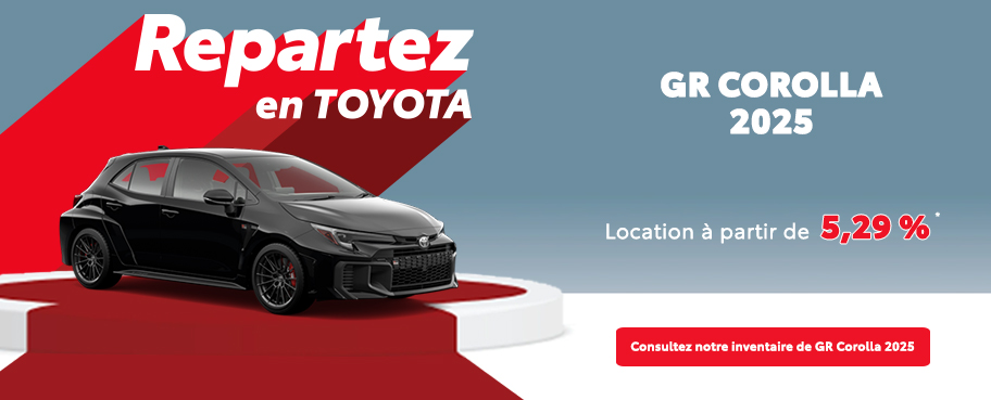 St-Hubert Toyota Repartez En Toyota GR Corolla 2025 Octobre