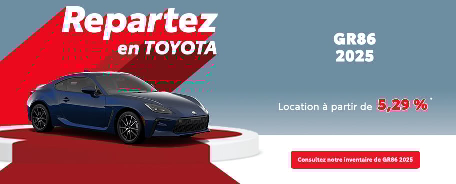 St-Hubert Toyota Repartez En Toyota GR86 2025 Octobre