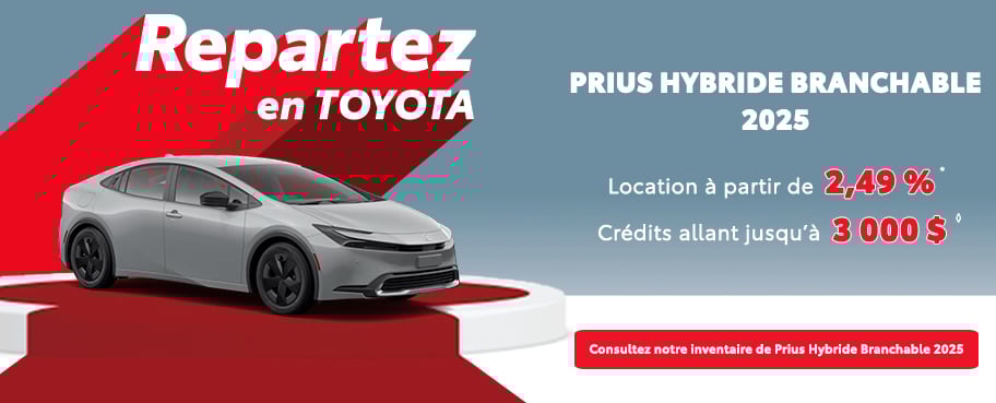 St-Hubert Toyota Repartez En Toyota Prius Hybride Branchable 2025 Octobre
